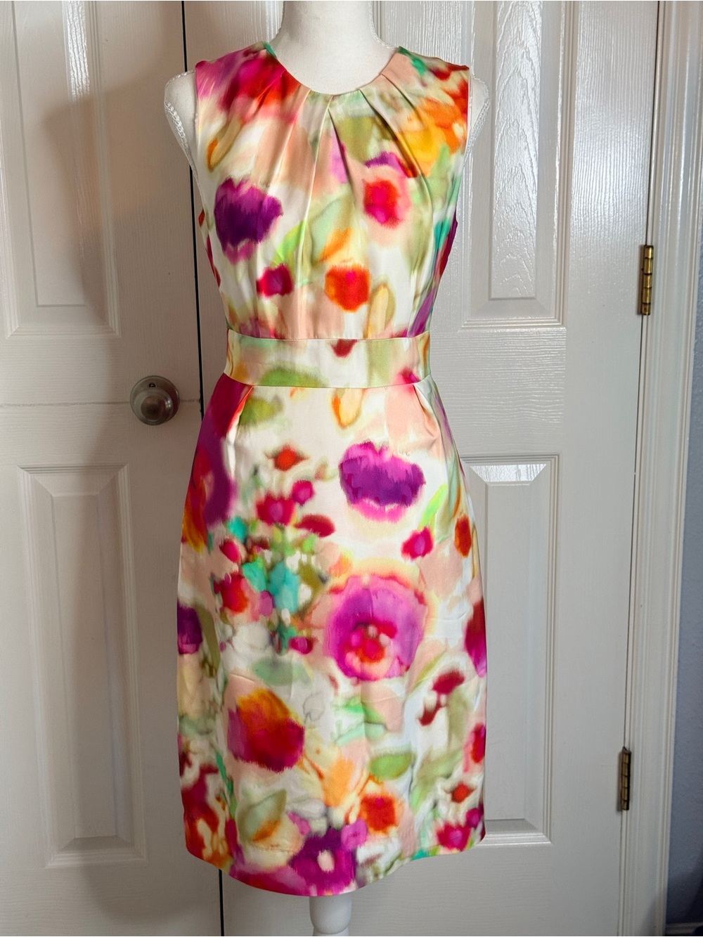 Kate Spade New York Bowden Watercolor Floral Sheath Dress Size 4 Multicolor